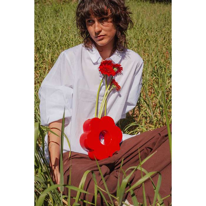 Ваза для цветов daisy, 20 см, красная DOIY DYVADAIRE