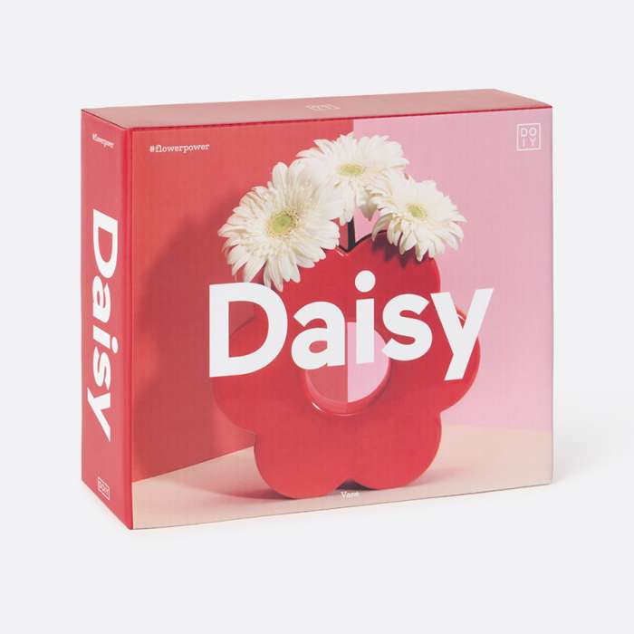 Ваза для цветов daisy, 20 см, красная DOIY DYVADAIRE