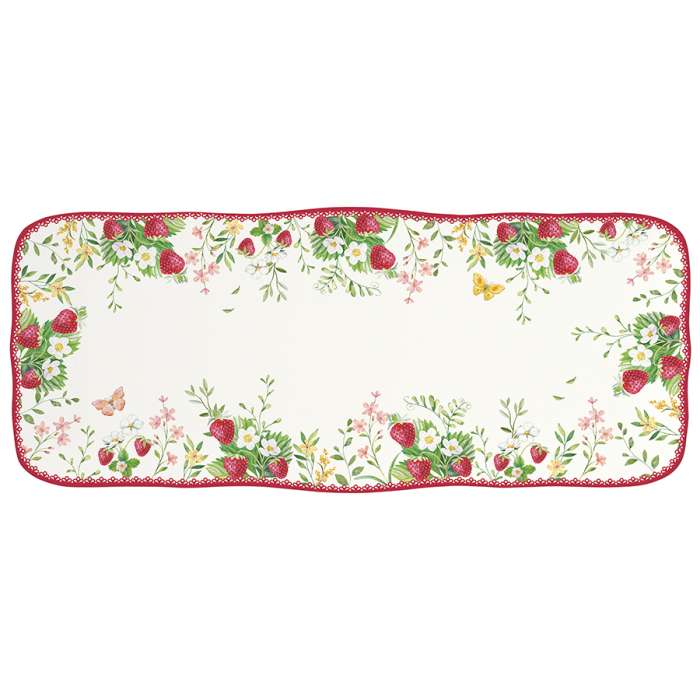 Блюдо прямоугольное jardin des fraises, 36х15 см Easy Life R3414/JARF