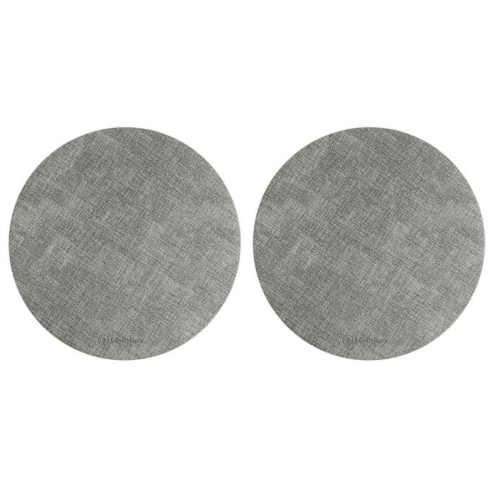 Набор из 2-х сервировочных салфеток Leanera, Ø35 см, серые LIBERTY JONES LJ0000260