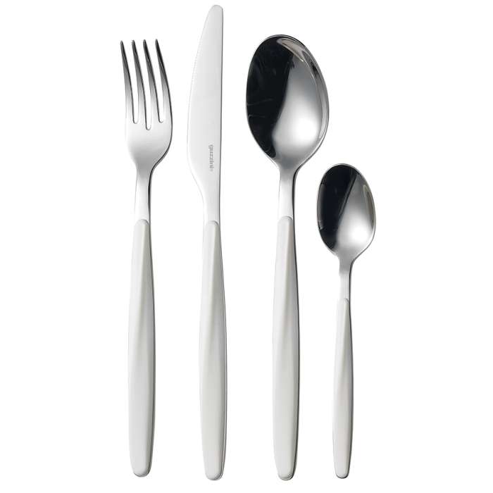 Набор из 24 столовых приборов cutlery my fusion, белые Guzzini 11070011