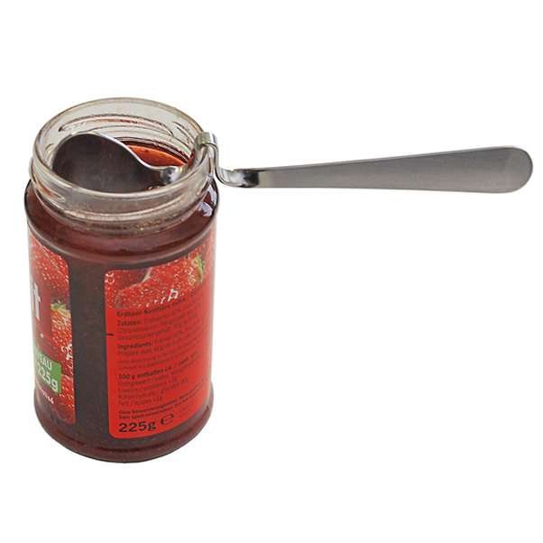 Ложка для меда и джема MoHa JAM&HONEY изогнутая под банку, 14см MOH-6980549