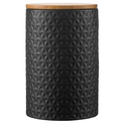 Банка для хранения керамическая farah, 1,5 л, черная Liberty Jones WNM_LJ_JRFRH_CR_BLK_12