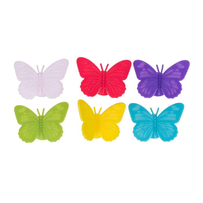 Набор из 6 маркеров на присоске для бокалов butterfly HomeFeel HJ-GM05