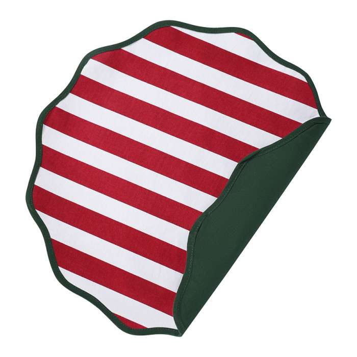 Салфетка под приборы trendy christmas красного цвета из коллекции new year essential, D40 см Tkano TK25-PM0014