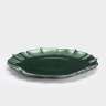 Тарелка обеденная, 28 см, стекло, зеленая, Seville ANNA LAFARG ANLAF-11304-G