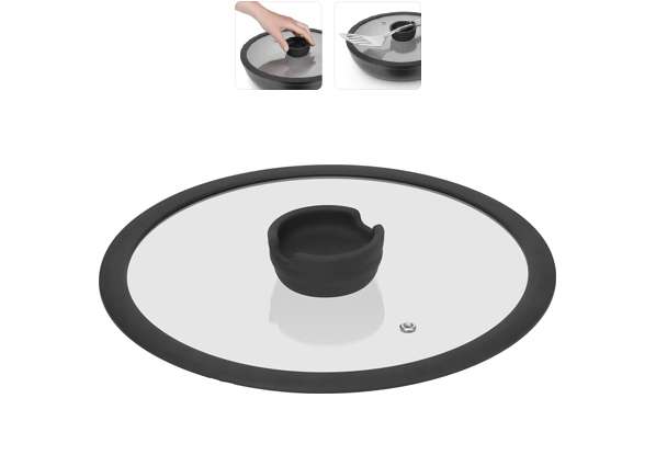 Стеклянная крышка с силиконовым ободом (24 см) Fina NADOBA 751013