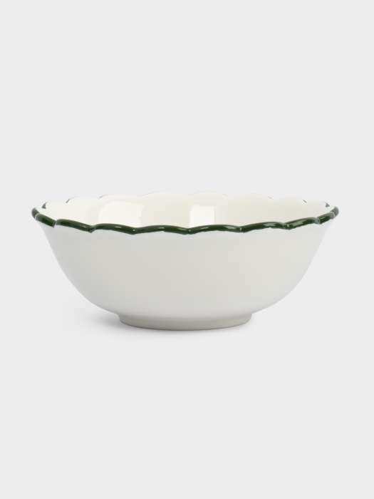 Салатник, 20х8 см, 1,2 л, керамика, зеленый, Лошадка у елки, Festival ANNA LAFARG ANLAF-FDH-0303-5