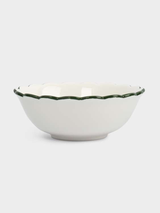 Салатник, 20х8 см, 1,2 л, керамика, зеленый, Лошадка у елки, Festival ANNA LAFARG ANLAF-FDH-0303-5