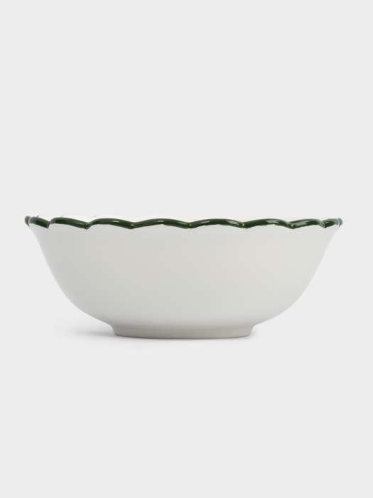 Салатник, 20х8 см, 1,2 л, керамика, зеленый, Лошадка у елки, Festival ANNA LAFARG ANLAF-FDH-0303-5