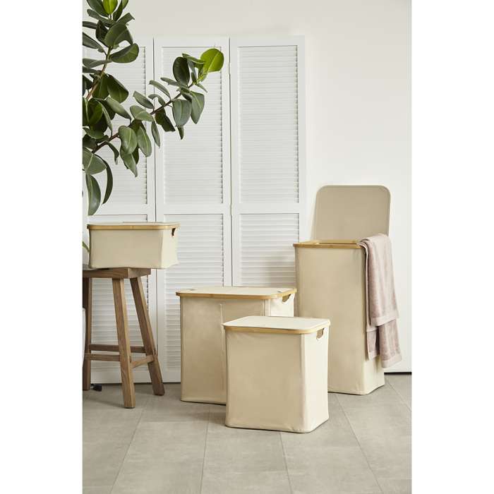 Корзина для белья neat tall, 41х35х74 см, молочная Smart Solutions SS0000148