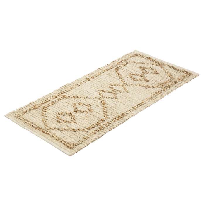 Ковер из джута и переработанного хлопка kolkata из коллекции ethnic, 70x160см Tkano TK23-DR0018
