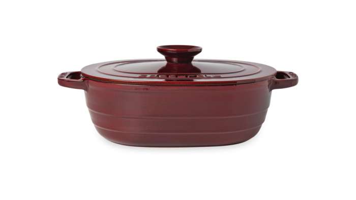 Утятница LAVA Experience Majolica 24x33 см, 6,2 л, чугун, красная LV O TC6 33 EXPURPLE YK6 RED