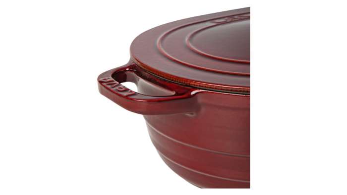 Утятница LAVA Experience Majolica 24x33 см, 6,2 л, чугун, красная LV O TC6 33 EXPURPLE YK6 RED