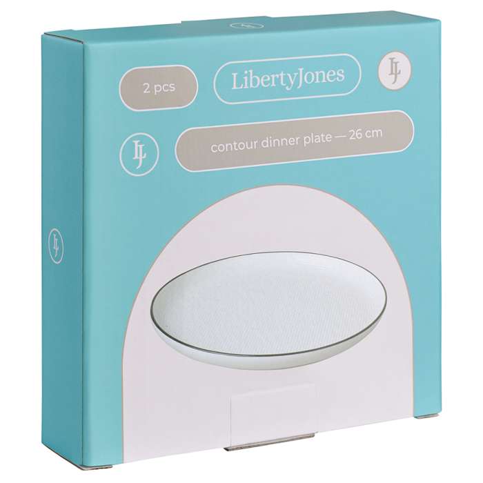 Набор тарелок Contour, Ø26 см, 2 шт. LIBERTY JONES LJ_RI_PL26