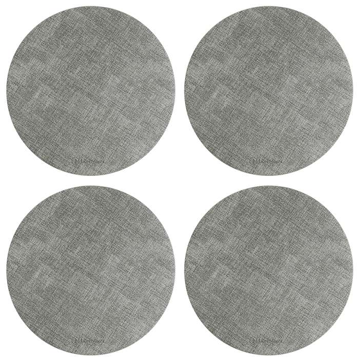 Набор из 4-х сервировочных салфеток Leanera, Ø35 см, серые LIBERTY JONES LJ0000257