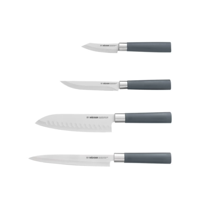 Набор из 4 кухонных ножей с универсальным блоком, серия HARUTO NADOBA 723520