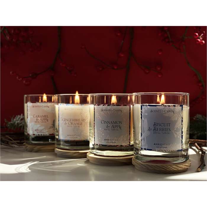 Свеча ароматическая gifting, cinnamon&apple, 40 ч Ambientair VV401MCTO