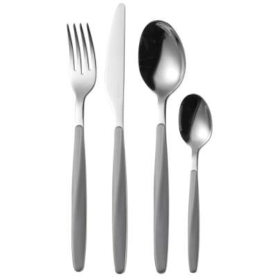 Набор из 24 столовых приборов cutlery my fusion, серые Guzzini 110700178