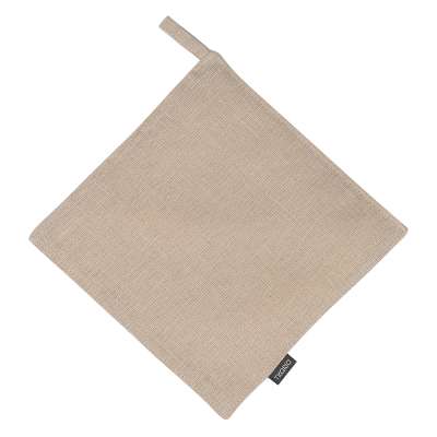 Прихватка из стираного льна бежевого цвета из коллекции essential, 22х22 см Tkano TK22-PH0004