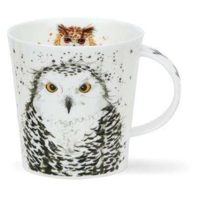 Кружка Dunoon Совы белые Кернгорм 480 мл, фарфор костяной