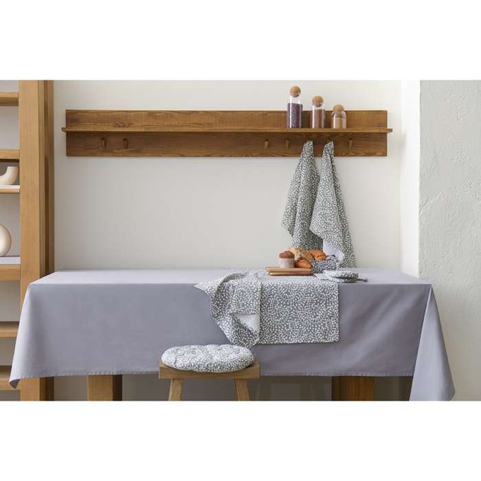 Скатерть из хлопка серого цвета из коллекции essential, 170х170 см Tkano TK20-TC0003