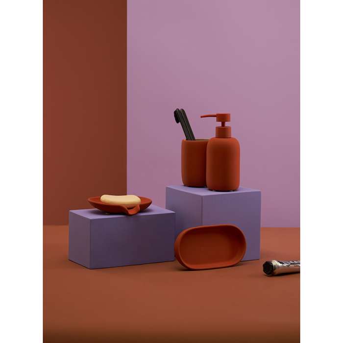 Мыльница flow, терракотовая Bergenson Bjorn Bath BB0000880