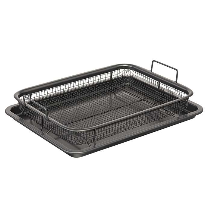 Противень для запекания с решеткой-гриль roast masters, 25х33 см, черный Liberty Jones LJ0000385