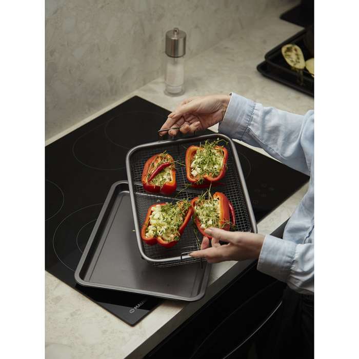 Противень для запекания с решеткой-гриль roast masters, 25х33 см, черный Liberty Jones LJ0000385