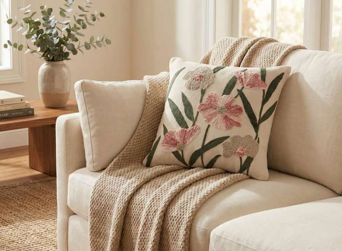 Подушка декоративная summer garden из коллекции ethnic, 45х45 см Tkano TK25-CU0028