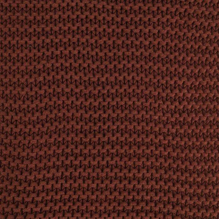 Плед из хлопка жемчужной вязки коричневого цвета из коллекции essential, 130x180 см Tkano TK25-TH0008