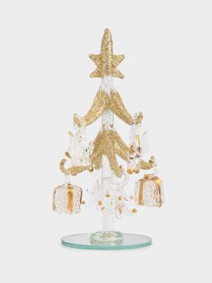 Статуэтка, 15 см, с подвесками, стекло, серебристая, Ель с игрушками, Event ANNA LAFARG ANLAF-MU2502