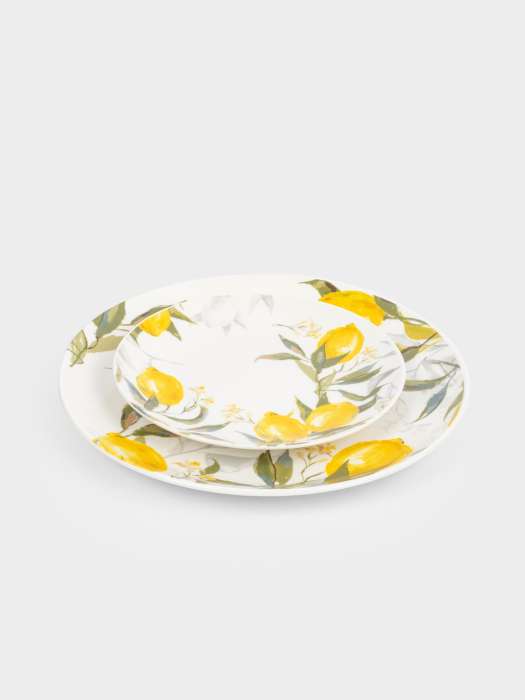 Сервиз обеденный, 6 перс, 18 пр, фарфор P, белый, Лимоны, Palermo ANNA LAFARG ANLAF-MEIBO-040625-1