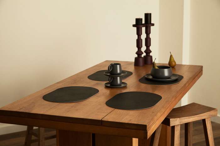 Салфетка сервировочная pool, 30х45 см, черная/светло-серая Liberty Jones LJ0000552