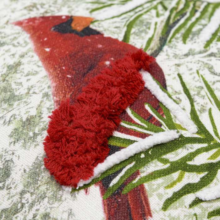 Подушка декоративная с рисунком northern cardinal из коллекции new year essential, 45х45 см Tkano TK23-CU0013
