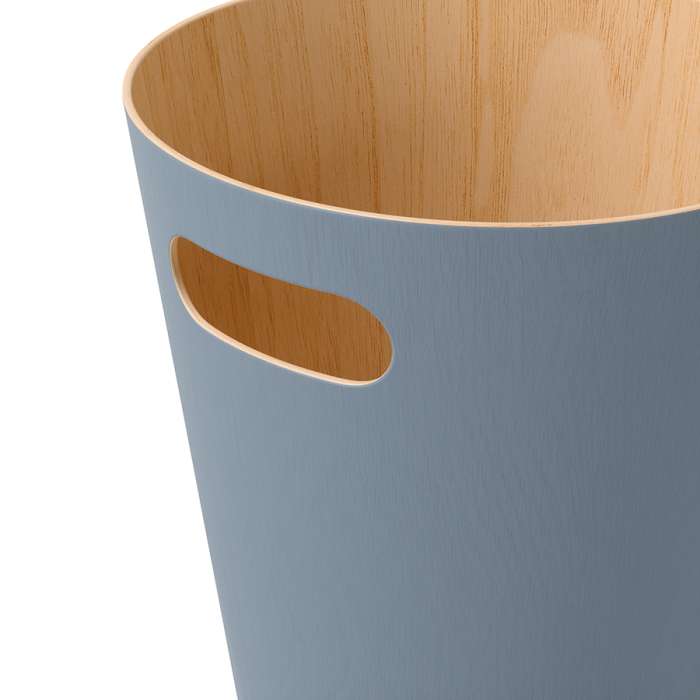 Корзина для мусора woodrow, 7,5 л, серо-голубая UMBRA 082780-1050