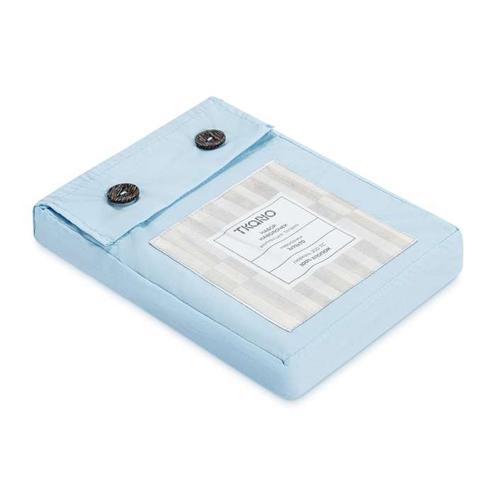 Набор наволочек из перкаля голубого цвета из коллекции stripes, 70х70см Tkano TK26-PC0013