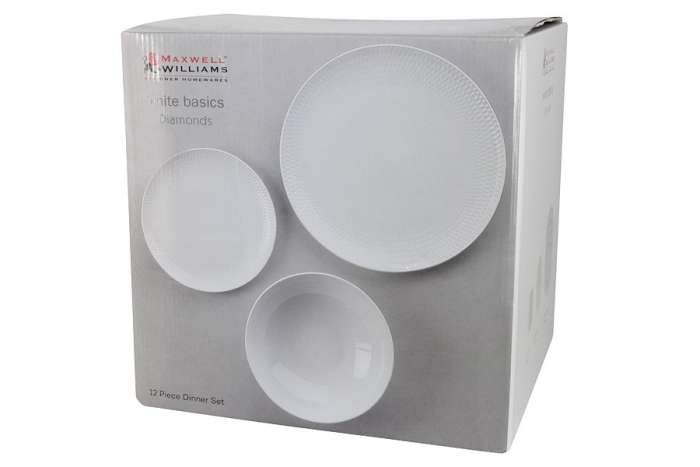 Обеденный сервиз 12 предметов на 4 персоны Даймонд в подарочной упаковке MAXWELL & WILLIAMS MW688-DV0031