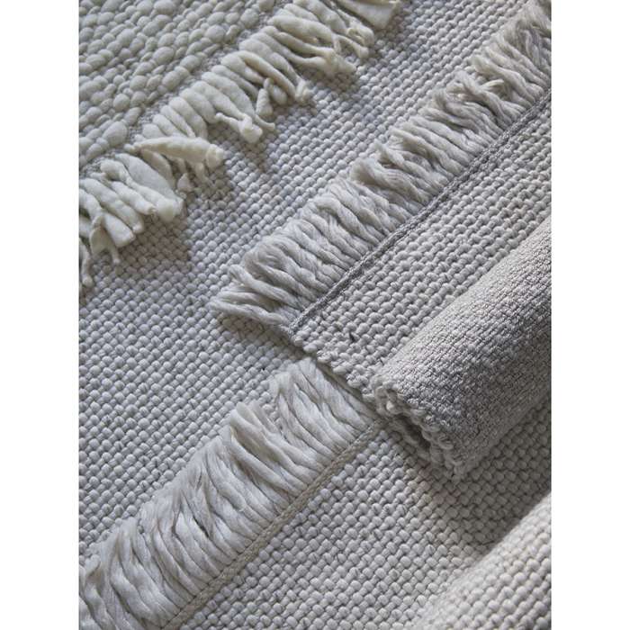 Ковер из переработанного пластика светло-серого цвета из коллекции ethnic, 70х160 см Tkano TK24-DR0037