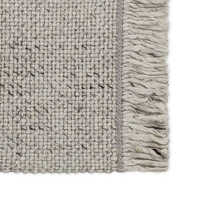 Ковер из переработанного пластика светло-серого цвета из коллекции ethnic, 70х160 см Tkano TK24-DR0037