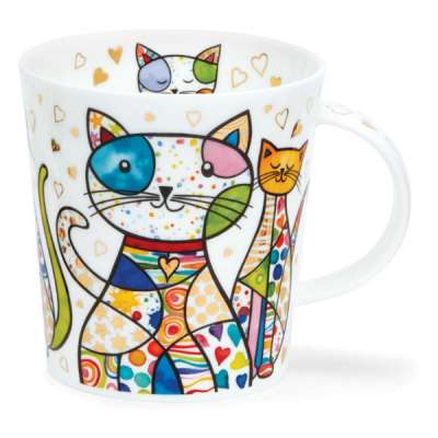 Кружка Dunoon Веселые коты Ломонд 320 мл, фарфор костяной
