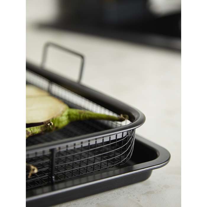 Противень для запекания с решеткой-гриль roast masters, 36х45 см, черный Liberty Jones LJ0000386