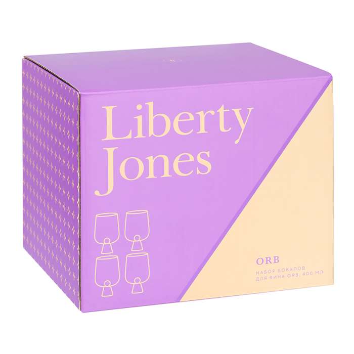 Набор бокалов для вина orb, 400 мл, 4 шт. Liberty Jones LJ0000428