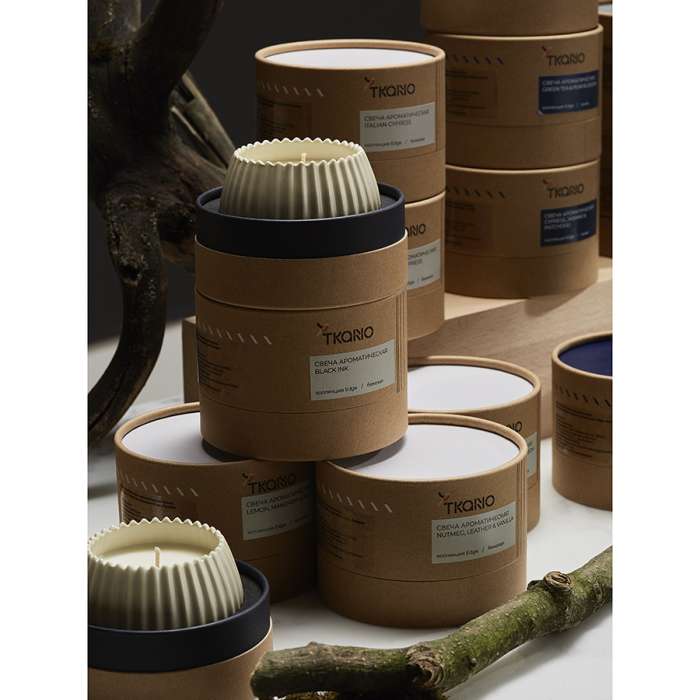 Свеча ароматическая spicy snowflakes из коллекции edge, бежевый, 30 ч Tkano TK23-ARO0024