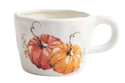 Кружка, 320 мл, керамика, молочная, Тыквы, Bright pumpkin ANNA LAFARG ANLAF-FDWS-031224-3