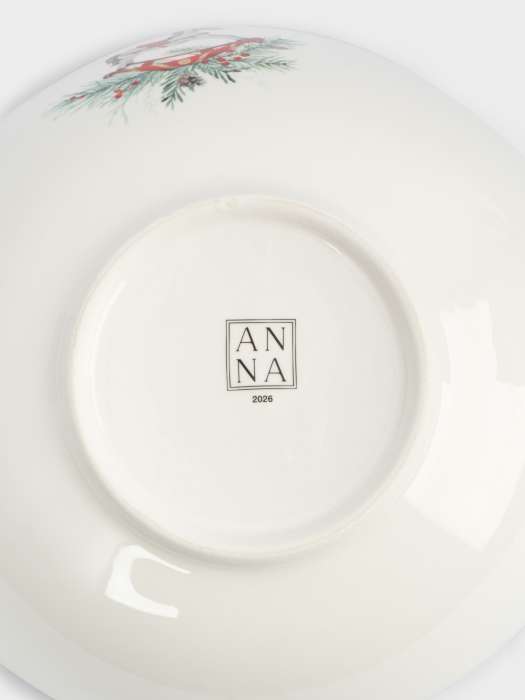 Салатник, 21х7 см, 1,1 л, керамика, красный, Лошадка, Festival ANNA LAFARG ANLAF-FDH-0303-7