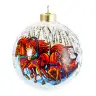 Игрушка елочная Шар Новогодняя тройка 10 см, стекло, п/к Décor de Table КУ-100-254125/п/00-00000251