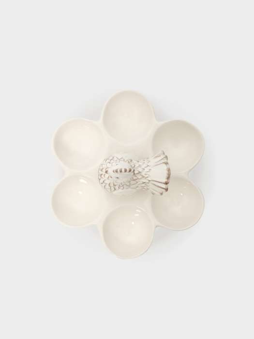 Блюдо пасхальное, 14х13 см, 6 отд, фарфор P/полирезин, молочное, Easter ANNA LAFARG ANLAF-CQCAZ4