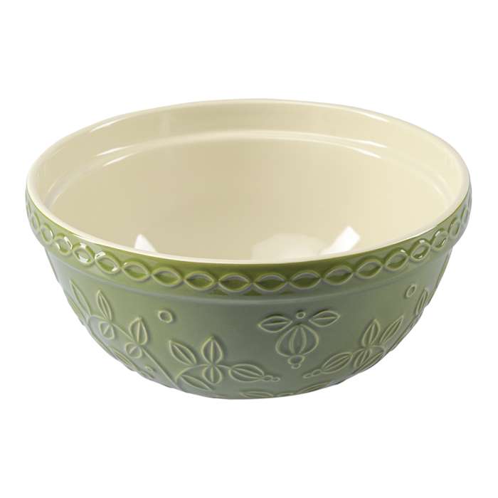 Миска зеленого цвета с рельефным узором Ягоды Тайги из коллекции Russian North, 1,5 л TKANO TK23-TW_BW0005