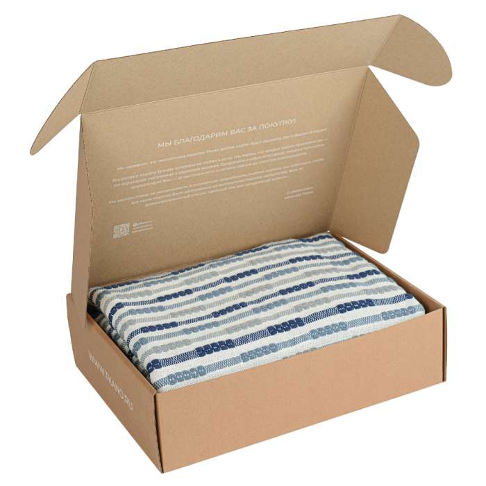 Покрывало из хлопка в полоску из коллекции ethnic, 230х250 см Tkano TK18-BS0002